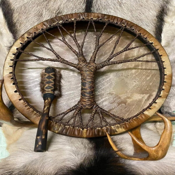 Shaman Drum Tree of Life Siberian Shaman Drum Decorative Music Lover Frame Drum Craft 2025 - US $27.99