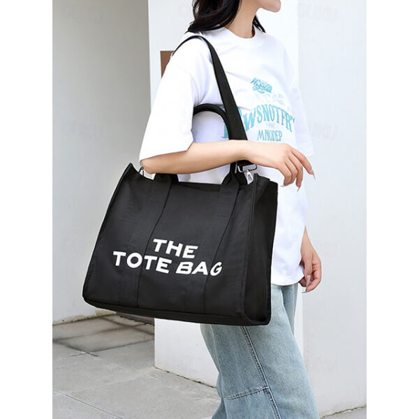 Stylish Blue Canvas Tote Bag with Detachable Shoulder Strap - Versatile Handbag for Everyday Use 2025 - US $33.99