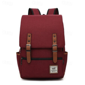 Vintage 16 inch Laptop Backpack Women Canvas Bags Men canvas Travel Leisure Backpacks Retro Casual Bag School Bags For Teenagers, Back to School Gift