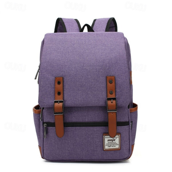 Vintage 16 inch Laptop Backpack Women Canvas Bags Men canvas Travel Leisure Backpacks Retro Casual Bag School Bags For Teenagers, Back to School Gift