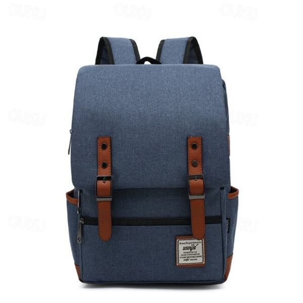 Vintage 16 inch Laptop Backpack Women Canvas Bags Men canvas Travel Leisure Backpacks Retro Casual Bag School Bags For Teenagers, Back to School Gift