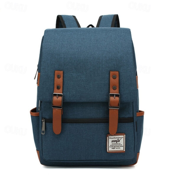 Vintage 16 inch Laptop Backpack Women Canvas Bags Men canvas Travel Leisure Backpacks Retro Casual Bag School Bags For Teenagers, Back to School Gift