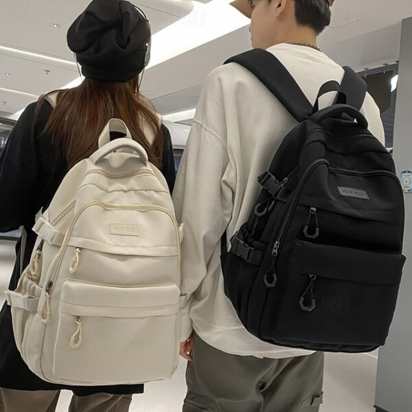 Waterproof Nylon Casual Backpack for School and Travel - Stylish and Durable Design, Perfect for Students, Back to School 2025 - US $28.99