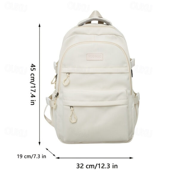 Waterproof Nylon Casual Backpack for School and Travel - Stylish and Durable Design, Perfect for Students, Back to School 2025 - US $28.99