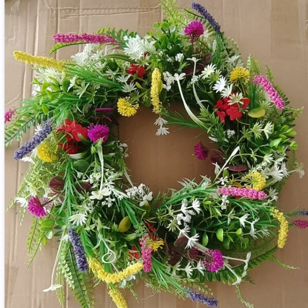 Wild Flower Garland Spring And Summer Garland Front Door Simulation Dry Flower Garland Plant Immortal Flower 45Cm 2024 - US $24.99