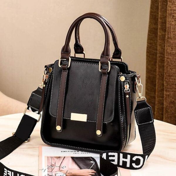 Women's Handbag Crossbody Bag PU Leather Office Daily Zipper Solid Color Maroon caramel colour Black 2025 - US $27.99