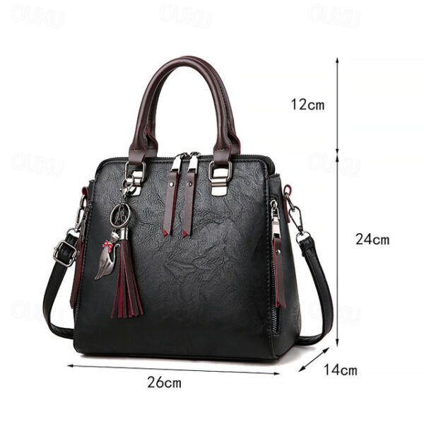 Women's Handbag Crossbody Bag Shoulder Bag Dome Bag Boston Bag PU Leather Outdoor Daily Holiday Pendant Zipper Large Capacity Waterproof Lightweight S