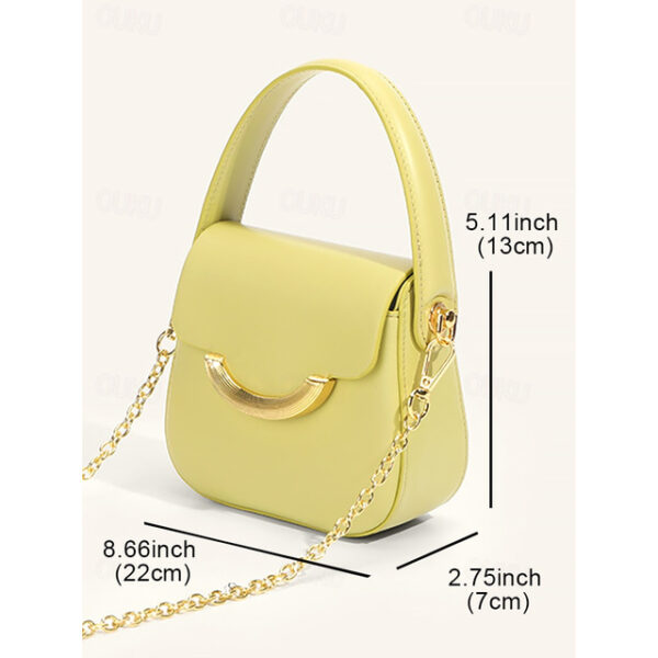 Women's Handbag Tote Shoulder Bag Evening Bag Wristlet Dome Bag PU Leather Party Holiday Wedding Party Geometric hardware buckle Lightweight Multi Car