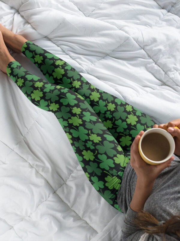 Women's Leggings Fashion Full Length Graphic Leaf Shamrock Print Stretchy St.Patrick's Day Festival Green All Seasons Slim 2025 - US $18.99