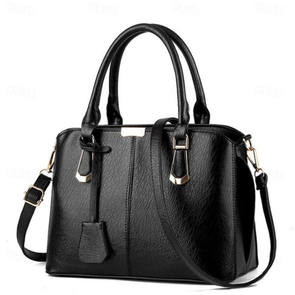 Women's Messenger Bag Sling Shoulder Bag Crossbody Bag PU Leather Daily Date Office & Career Solid Color Violets Black White 2025 - US $28.99