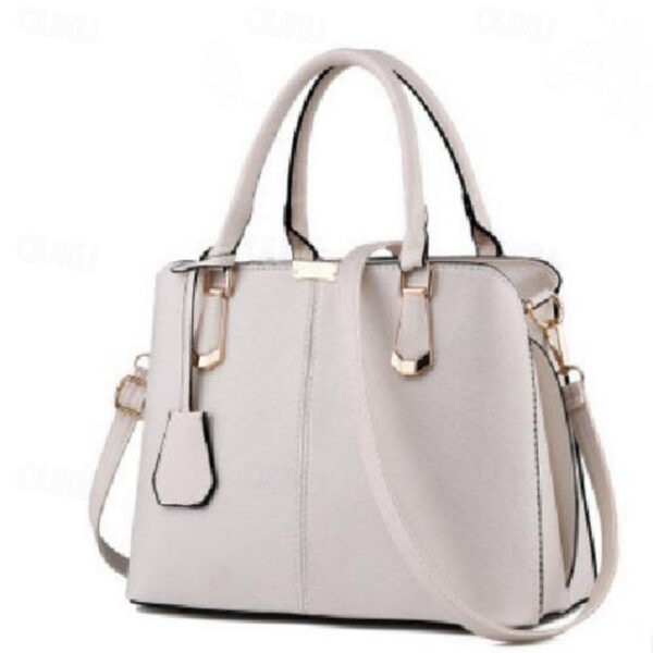 Women's Messenger Bag Sling Shoulder Bag Crossbody Bag PU Leather Daily Date Office & Career Solid Color Violets Black White 2025 - US $28.99