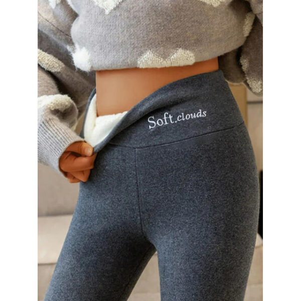 Women's Normal Fleece Pants Tights Leggings Casual Lounge Ankle-Length High Waist Solid Color Tummy Control Butt Lift Comfort Stretchy Daily Weekend l