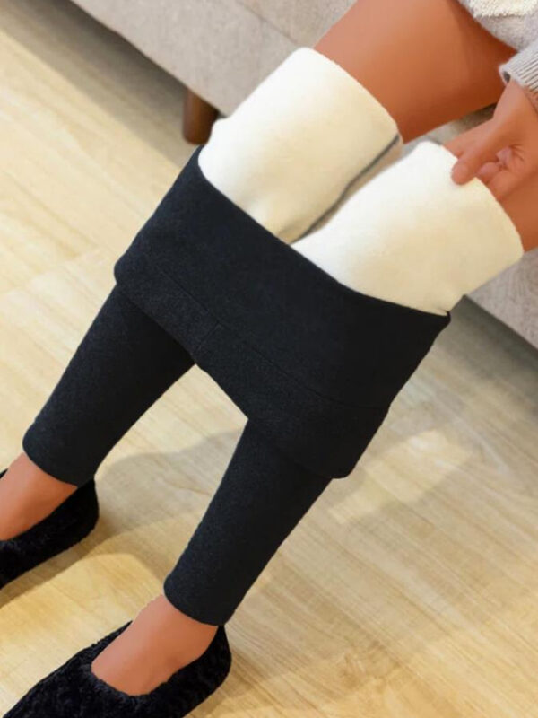 Women's Normal Fleece Pants Tights Leggings Tights Casual / Sporty Athleisure Ankle-Length High Waist Plain Tummy Control Butt Lift Comfort Micro-elas