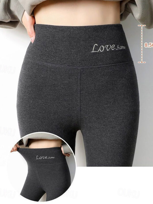 Women's Tights Leggings Thermal Underwear Fashion Ankle-Length High Waist Plain Thermal Warm Tummy Control Butt Lift High Elasticity Casual Daily Nude