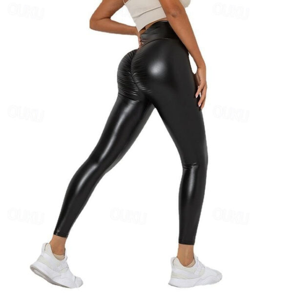 Women's Tights Pants Trousers Leggings Fashion Sexy Full Length High Waist Plain Ruched Butt Lifting Tummy Control Butt Lift Comfort High Elasticity P